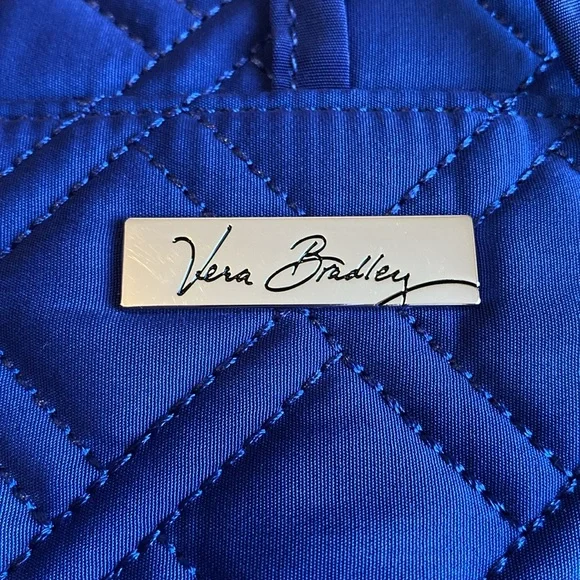 Vera Bradley Hanging Roll Up Travel Organizer. Cosmetic/Bathroom Bag. EUC Royal. - Picture 2 of 13